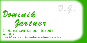 dominik gartner business card